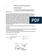 Distribuciones Continuas para Pruebas