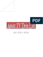 Adult IV Standard Drip List