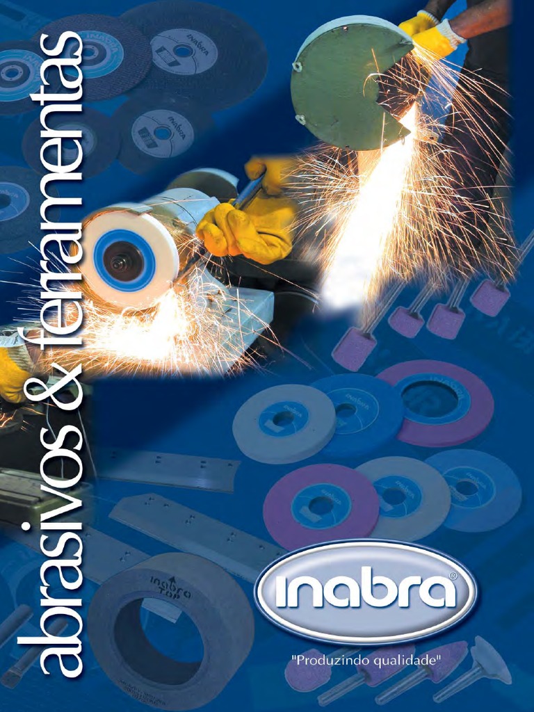 Rebolos e Abrasivos Inabra: Qualidade e Variedade | PDF | Abrasivo | Aço