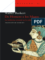 De Homero a Los Magos Burkert Walter PDF