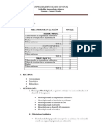 Rúbrica de evaluación