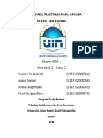 Download Laporan Titrasi-netralisasi Hasil Praktikum Kimia Analisa by Amy Smith SN216683672 doc pdf