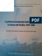 La Primera Contitucion Boliviana 1826 Edparcial