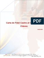 Encartado Carta de Fidel Castro Al Comandante Chávez