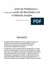 Formulación de Problemas Con El Método Simplex