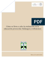 Cómo se evalúa en Preescolar Hallazgos