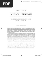 Musical Tension - Lehrdal and Krumhansl