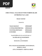Structural Analysis of Wind Turbine Blade of Profile Naca 2418
