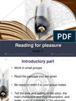 Reading For Pleasure Grade 11 Term 4