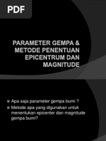 Download Parameter Gempa  Metode Penentuan Epicentrum Dan Magnitude by Ahmad Syarif SN216708237 doc pdf