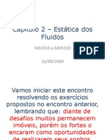 Estática dos Fluidos: Resolução de Exercícios