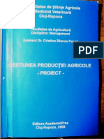 Gestiunea Productiei Agricole - Proiect