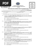PRC Petition for Change of Registered Name Due to Marriage Form ...