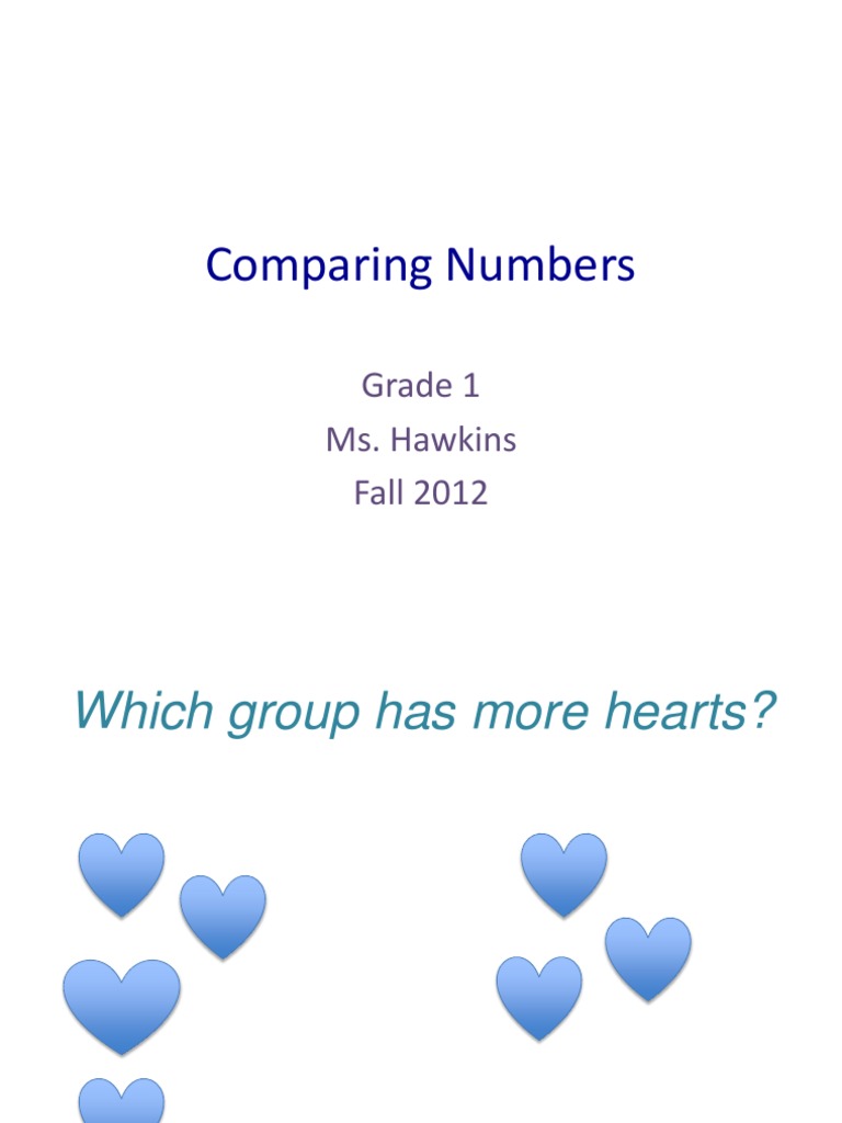 Grade 1 Number Comparison Activities | PDF | Language Arts & Discipline ...