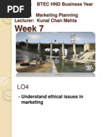 Marketing Planning W7 - 2013