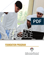 Foundation Programs, AUE