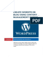 Create Website or Blog Using Content Management System - 2014 March