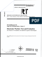 Agard Flight Test Technique Series Volume 17 Electronics Warfare Test