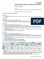 Listing Criteria For Public Sector Panels of Consultants (PSPC)