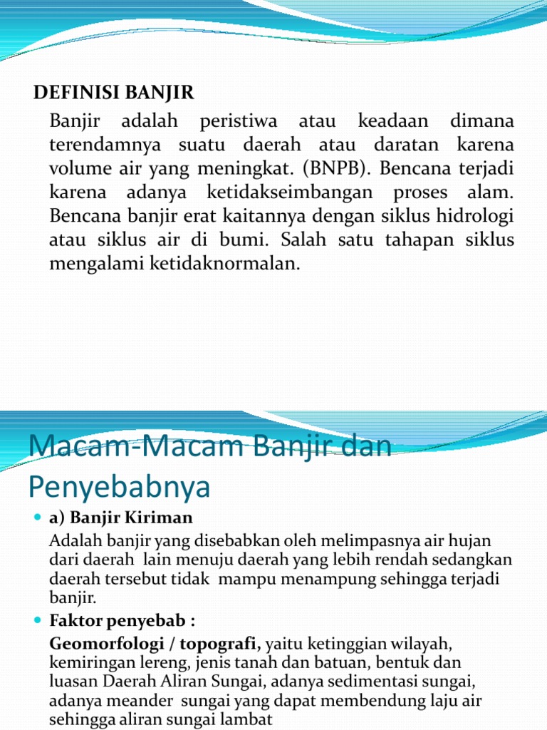 Definisi Banjir