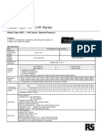 Data Sheet Capacitor: Radial Type 105 LHK Series