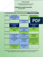 Program Saptamana Facultatii de Geografie