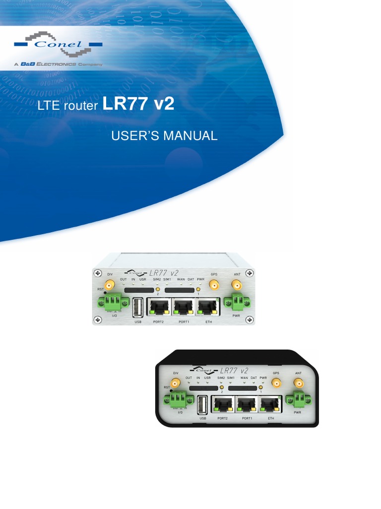 LR77 v2 Router User Manual | PDF | Electrical Connector | Usb