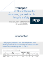 Applied Gis Software For Improving Pedestrian & Bicycle Safety