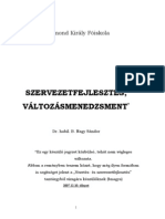 Dr. Habil. B. Nagy Sándor - Szervezetfejlesztés, Változásmenedzsment Jegyzet