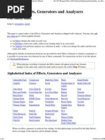 Index of Effects, Generators and Analyzers - Audacity Manual