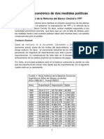 El carácter económico de una medida política