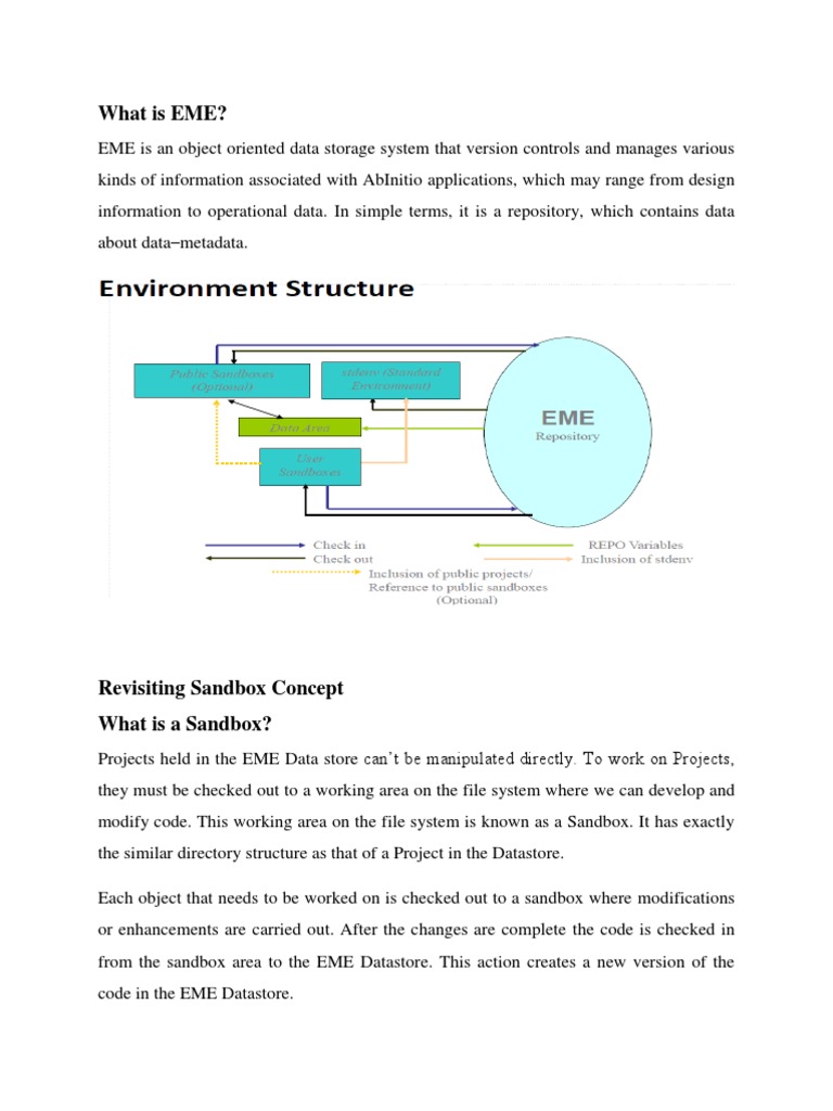 EME Data Storage & Sandbox Guide | PDF | Parameter (Computer ...