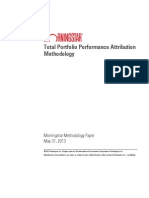 Total Portfolio Performance Attribution Methodology
