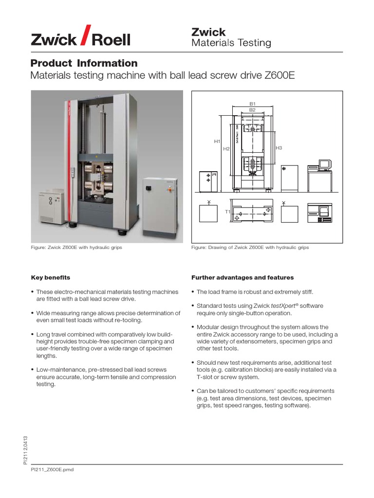 ,DanaInfo Intranet - Zwick.de, SSL 06 211 Z600E PI E | PDF | Mains ...