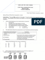 STPM Trial 2009 Bio Q&A (SamTet, Perak)