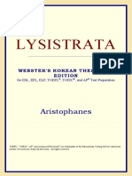 Aristophanes Lysistrata Websters Korean Thesaurus Edition 2006