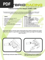Download Hybrid Racing K20Z3  K24 Coolant Port Adapter Install Guide by Hybrid Racing SN216800319 doc pdf