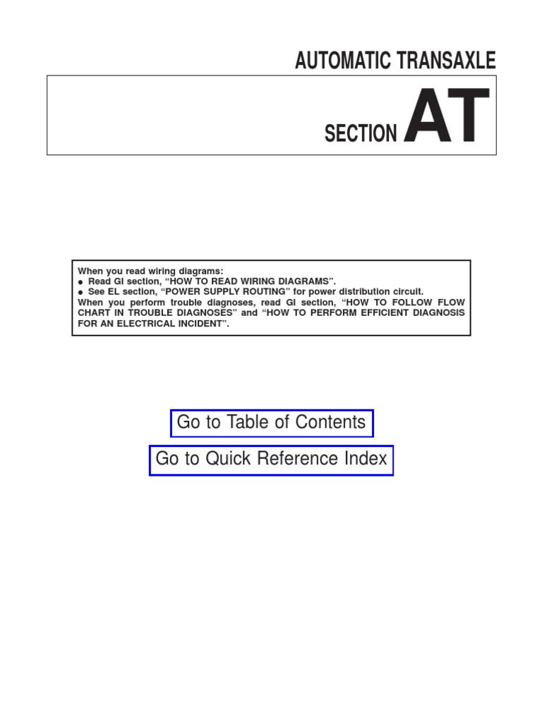 Troubleshooting Guide for Automatic Transmission Issues with Diagnostic