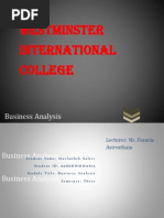 Download Business Analysis Assignment by Mavlonbek Soliev SN216815047 doc pdf