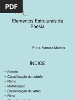 Elementos Estruturais Da Poesia