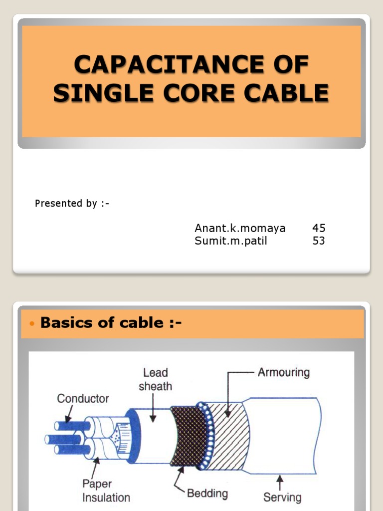 Capacitance in Single Core Cables | PDF | Cable | Capacitor