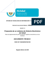 Integracion de Los Registros Electronicos Con Las Facturas de Salud - Proyecto Esalud PDF