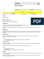 NTP 568 Primeros Auxilios Contusiones y Heridas