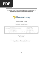 Download Preliminary Study on the Use of Computational Fluid Dynamics to Determine the Frictional Resistance of a Trimaran Ship by sm8575 SN21683201 doc pdf