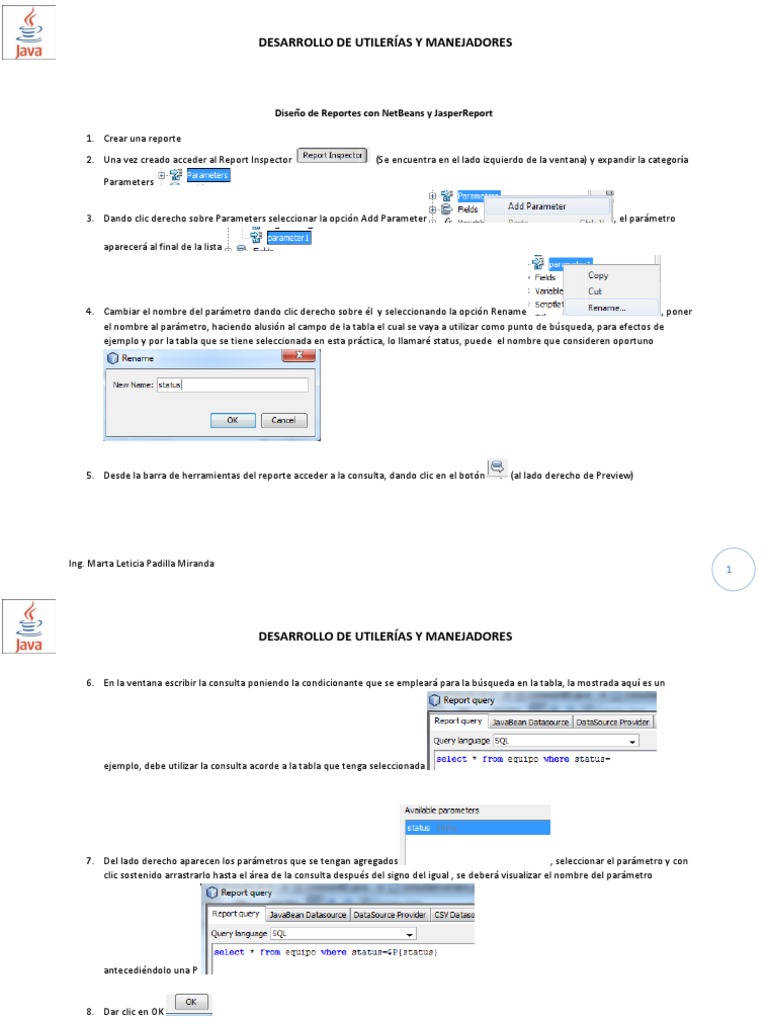 Creación de Reportes con JasperReport | PDF | Point and Click | Archivo ...