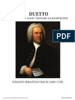 Bach For Alto and Tenor Sax