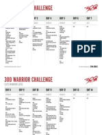 300 Elite Warrior Schedule