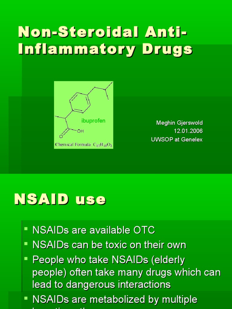 Nsaid Nonsteroidal Anti Inflammatory Drug Medical Treatments