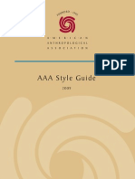 AAA Style Guide
