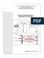 Pruebas de Mtto. A Interruptores (UNEXPO) PDF